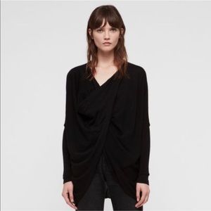 Allsaints black Itat shrug